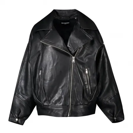 슈퍼드라이 Edit Hybrid Leather 자켓 137404151
