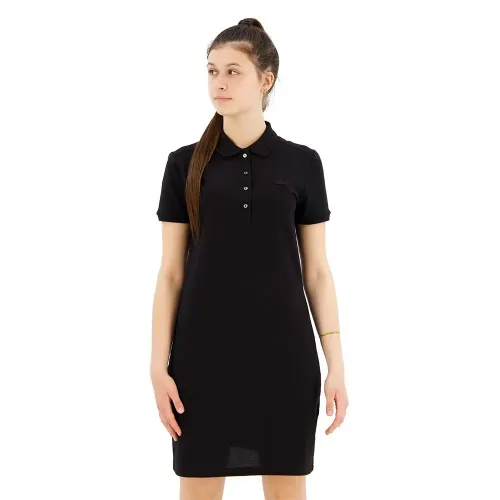 라코스테 Stretch Cotton Pique 짧은 원피스 137489070