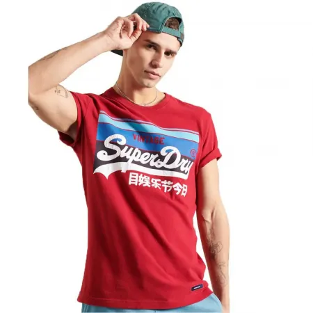 슈퍼드라이 빈티지 로고 Cali Stripe 220 반팔 티셔츠 137906272