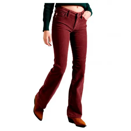 슈퍼드라이 Mid Rise Slim Cord Flare 청바지 137908674