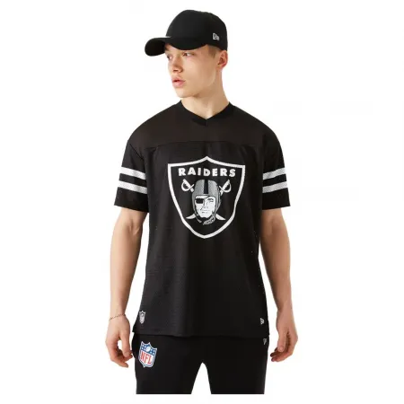 뉴에라 NFL Outline 로고 Oversized Las Vegas Raiders 반팔 티셔츠 138207549