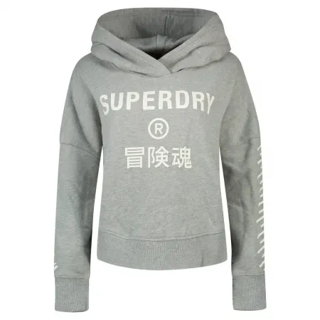 슈퍼드라이 Code Core Sport Crop Box 후드티 138565952