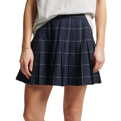 슈퍼드라이 빈티지 Pleated Mini 스커트 138830030