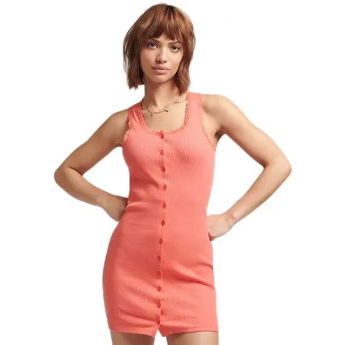 슈퍼드라이 빈티지 Button Thru Lace 드레스 138942557