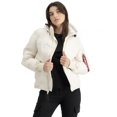 알파 인더스트리 로고 Puffer 자켓 138947361
