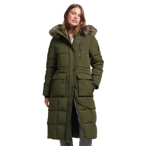 슈퍼드라이 Longline Faux Fur Everest 자켓 139279285