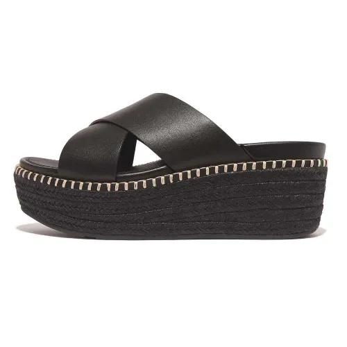 핏플랍 Eloise Espadrille Leather Wedge Cross 슬리퍼 140168849