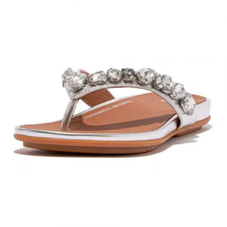 핏플랍 Gracie Jewel-Deluxe Metallic-Leather 슬리퍼 140168895
