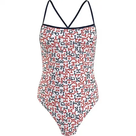 타미힐피거 Straight Neck One Piece Print 수영복 140372628
