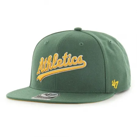 47 MLB Oakland Athletics No Shot Script Under CAPTAIN 모자 140515607