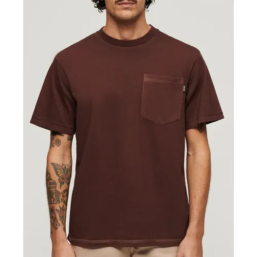 슈퍼드라이 Contrast Stitch Pocket 반팔 티셔츠 140587928