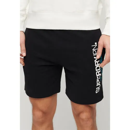 슈퍼드라이 Sportswear 로고 Loose 운동복 반바지 140588675