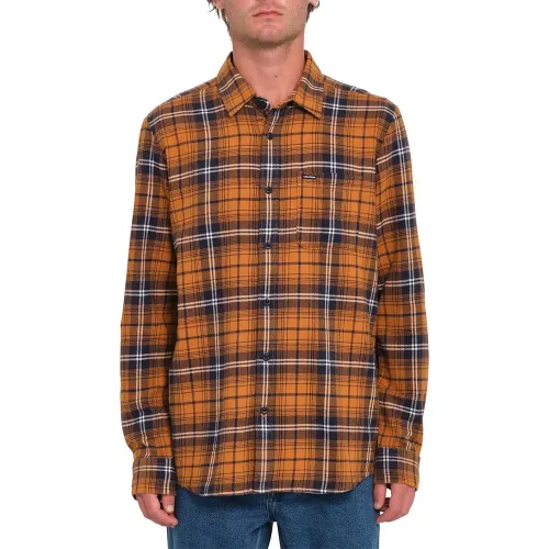 볼컴 Caden Plaid 긴팔 셔츠 141069563
