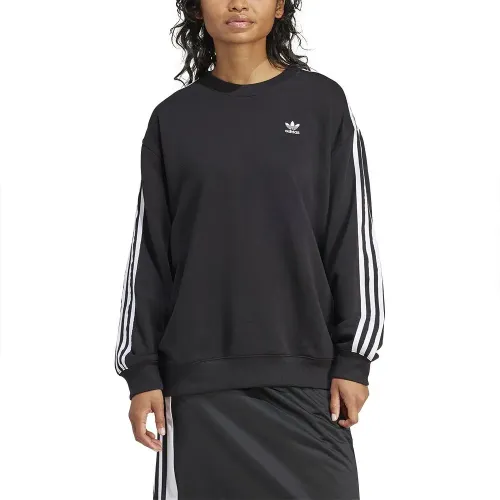 아디다스 3 Stripes 오버핏 Crew 후드티 141082571