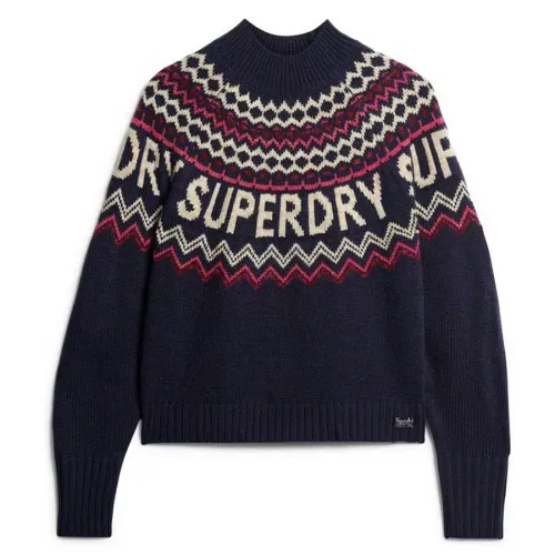 슈퍼드라이 Fairisle Branded Jumper 스웨터 141110512