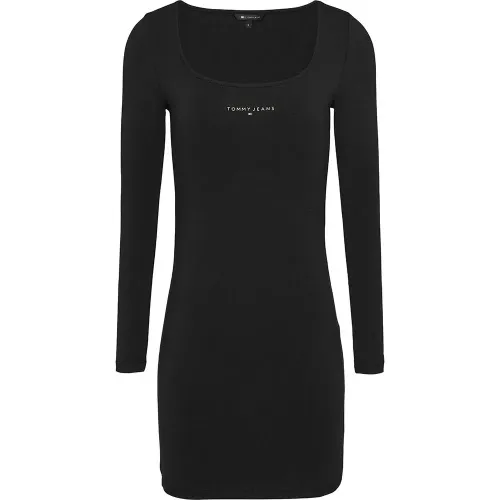 타미힐피거 Metallic Linear Bodycon 긴팔 짧은 드레스 141120098