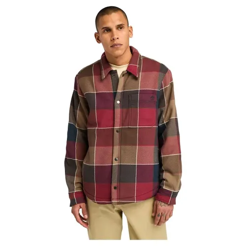 팀버랜드 Sherpa Lined Plaid 오버셔츠 141176705