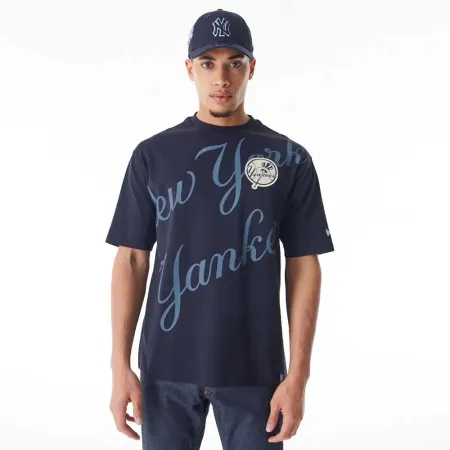 뉴에라 MLB Script Grphc Oversized New York Yankees 반팔 티셔츠 141414769