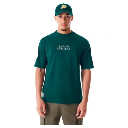 뉴에라 MLB Tartan Oversized Oakland Athletics 반팔 티셔츠 141414773
