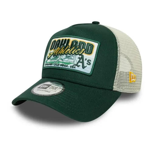 뉴에라 MLB Patch Oakland Athletics 트럭 운전사 모자 141491124