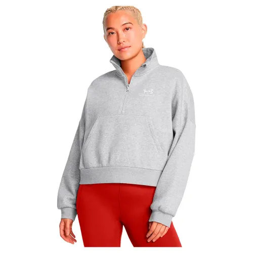언더아머 Icon Fleece Oversized 하프 지퍼 스웨터 141496519