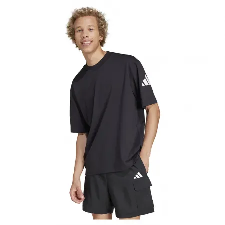 아디다스 에센셜 Loose Fit 3 Bar Logo 반팔 티셔츠 141516111