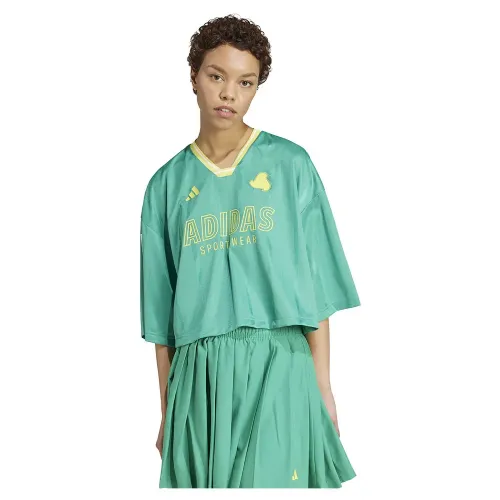 아디다스 Tiro Cut 3 Stripes 오버핏 Jersey 3/4 소매 티셔츠 141516862