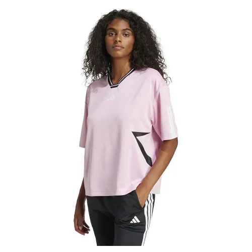 아디다스 Tiro Cut 3 Stripes Colorblock Boyfriend 반팔 티셔츠 141516963