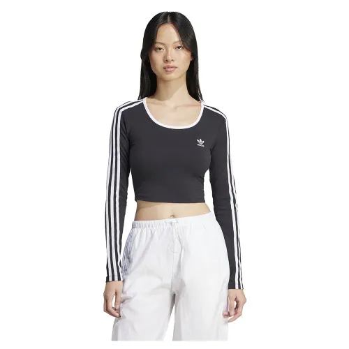 아디다스 Adicolor 3 Stripes Crop 긴팔 티셔츠 141517107