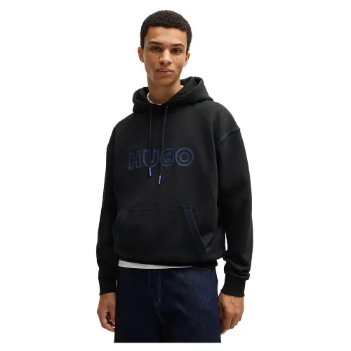 휴고 보스 Nit Logo 01 BLUE 후드티 141539144