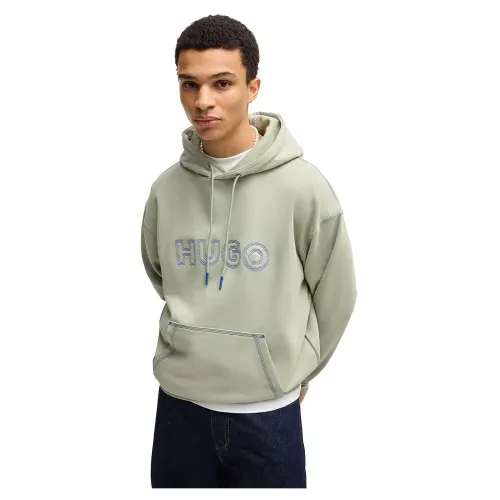 휴고 보스 Nit Logo 01 BLUE 후드티 141539145