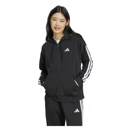 아디다스 Essentials 3 Stripes Fleece 풀지퍼 스웨트셔츠 141541390