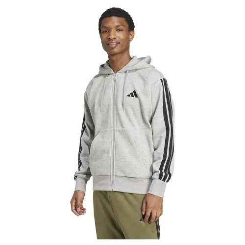 아디다스 Essentials 3 Stripes Fleece 풀지퍼 스웨트셔츠 141541399