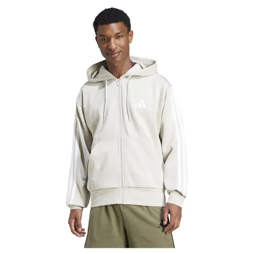 아디다스 Essentials 3 Stripes Fleece 풀지퍼 스웨트셔츠 141541405