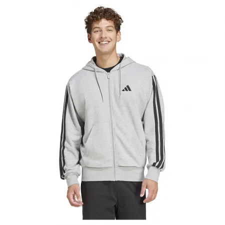 아디다스 Essentials 3 Stripes French Terry 풀지퍼 스웨트셔츠 141541432