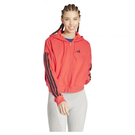 아디다스 Essentials 3 Stripes French Terry 풀지퍼 스웨트셔츠 141541441