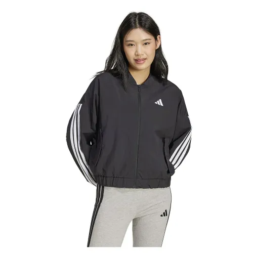 아디다스 Essentials 3 Stripes Lifestyle Woven 봄버 재킷 141541489