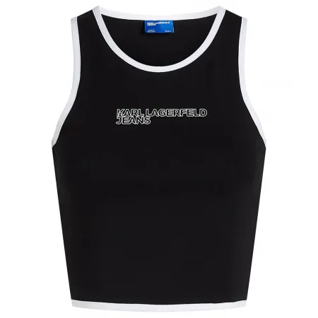 KARL LAGERFELD Outline Logo 나시 상의 141554464
