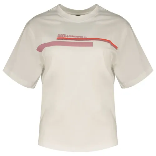 KARL LAGERFELD Reg Placed Logo 반팔 티셔츠 141554494