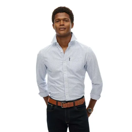 슈퍼드라이 Essentials Oxford 긴팔 셔츠 141663245