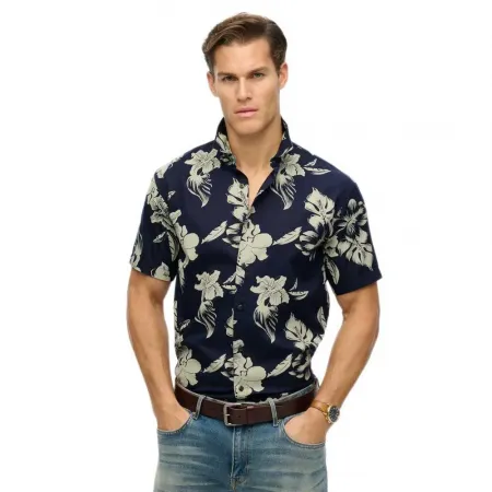 슈퍼드라이 Hawaiian Print 긴팔 셔츠 141663278