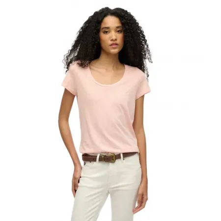 슈퍼드라이 Scoop Neck 반팔 티셔츠 141663554