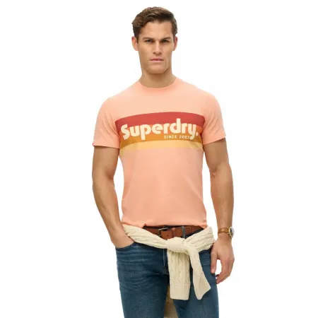 슈퍼드라이 Terrain 로고 Stripe Relxed 반팔 티셔츠 141663652