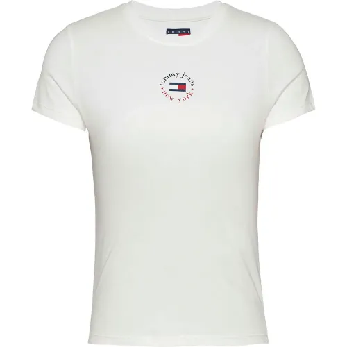 타미힐피거 Essential 로고 2 Slim Fit 반팔 티셔츠 141679378