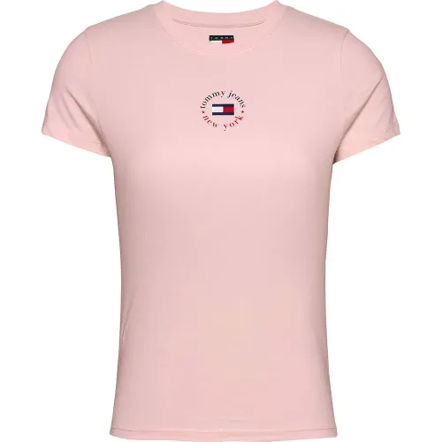 타미힐피거 Essential 로고 2 Slim Fit 반팔 티셔츠 141679379