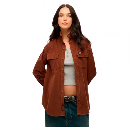 슈퍼드라이 Corduroy Workwear Pluse Size 셔츠 141896775