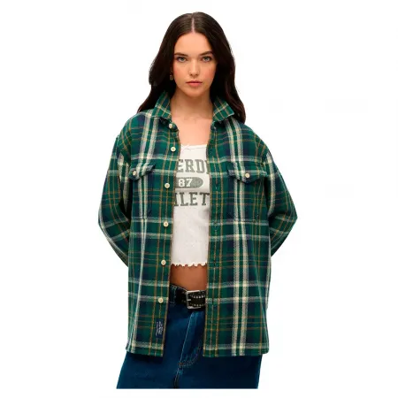 슈퍼드라이 Merchant Heavy Checked Pluse Size 자켓 141896840