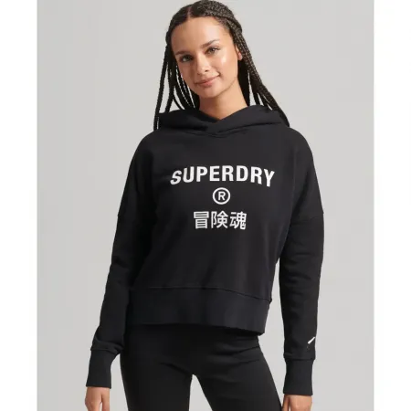 슈퍼드라이 Code Core Sport Crop Box 후드티 리퍼비쉬 141939515