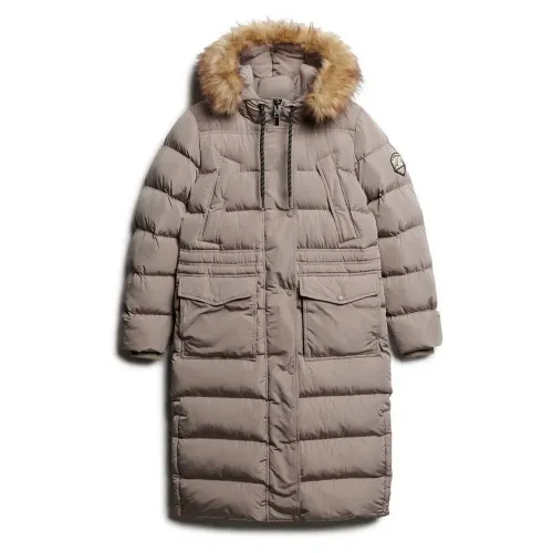 슈퍼드라이 Everest Faux Fur Longline 자켓 리퍼비쉬 141950400