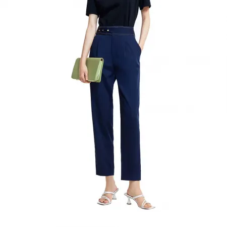 LILY Draped Slim Fit 드레스 바지 142064279